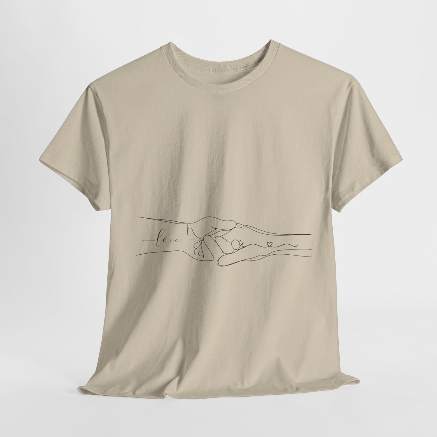 Simple Line Drawings Unisex Heavy Cotton Tee
