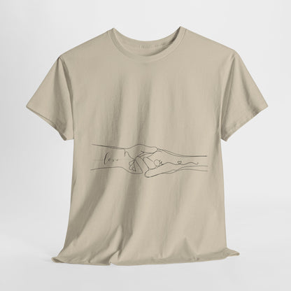 Simple Line Drawings Unisex Heavy Cotton Tee