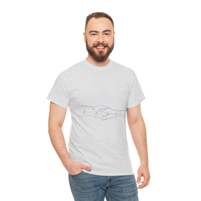 Simple Line Drawings Unisex Heavy Cotton Tee