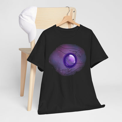 Mystical Hands Graphic Tee, Spiritual Clothing, Astrology Gift, Boho Fashion, Unisex Cotton T-Shirt
