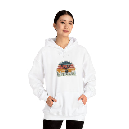 Stylish Unisex Hoodie with Retro Mountain Design, Cozy Apparel, Perfect for Outdoor Lovers, Gifts for Him or Her, Casual Wear