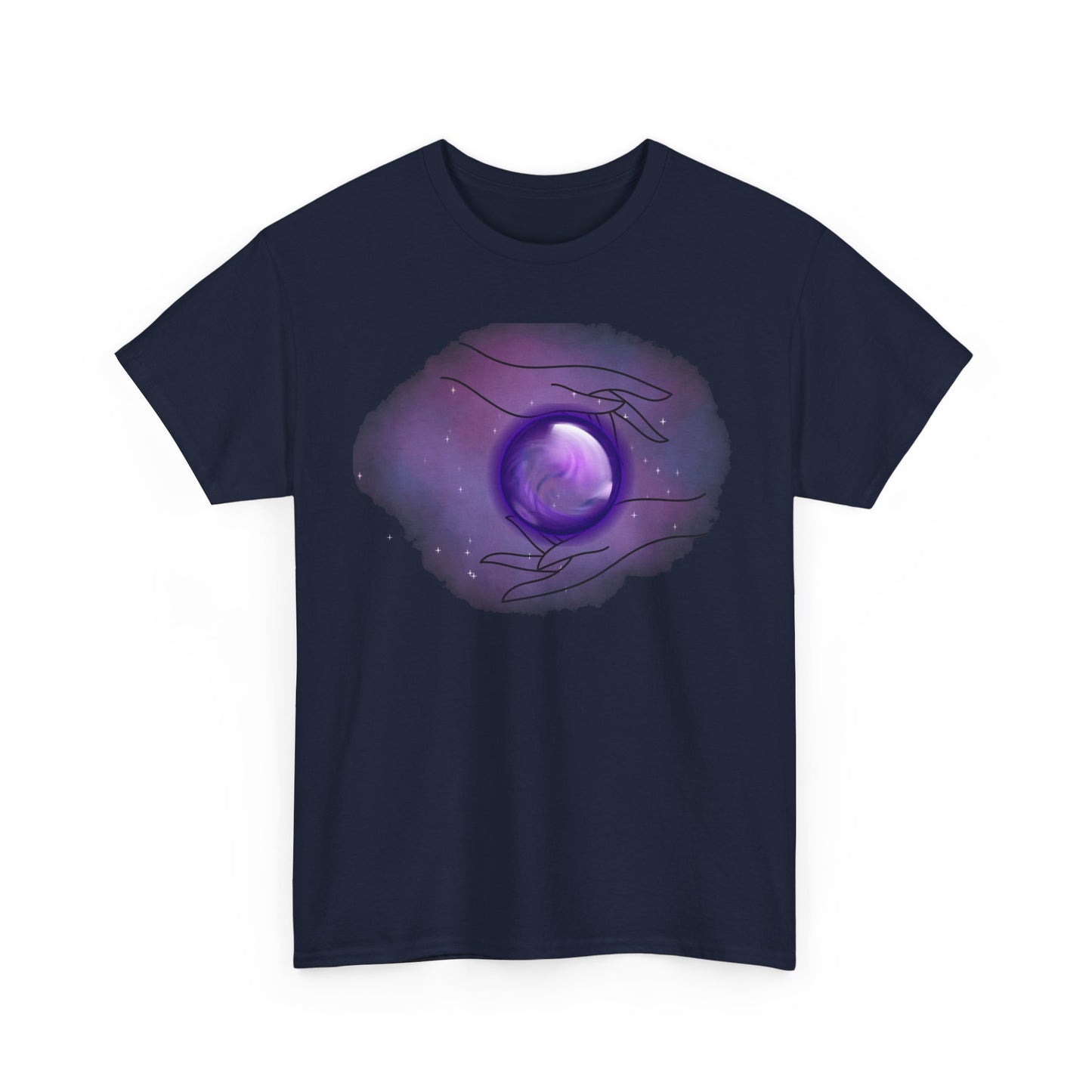 Mystical Hands Graphic Tee, Spiritual Clothing, Astrology Gift, Boho Fashion, Unisex Cotton T-Shirt