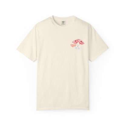 Mushroom Graphic T-Shirt, Cute Summer Tee, Unisex Casual Shirt, Gift for Nature Lovers, Eco-Friendly Fashion, Fun Vintage Style