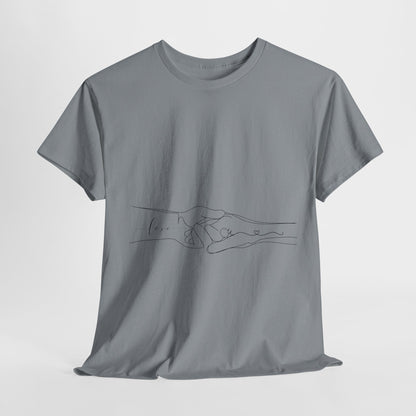 Simple Line Drawings Unisex Heavy Cotton Tee