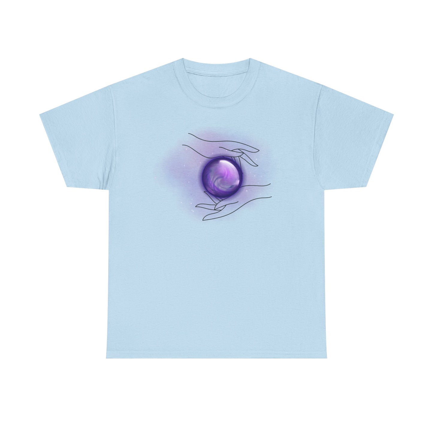 Mystical Hands Graphic Tee, Spiritual Clothing, Astrology Gift, Boho Fashion, Unisex Cotton T-Shirt