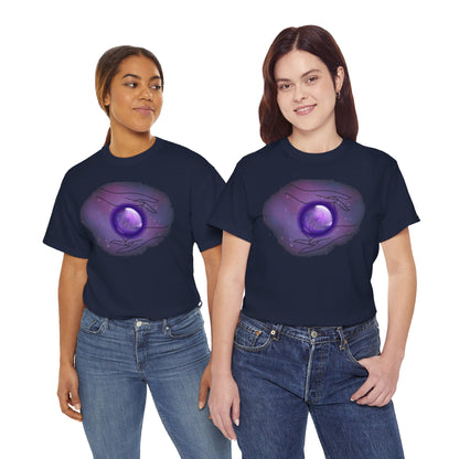 Mystical Hands Graphic Tee, Spiritual Clothing, Astrology Gift, Boho Fashion, Unisex Cotton T-Shirt