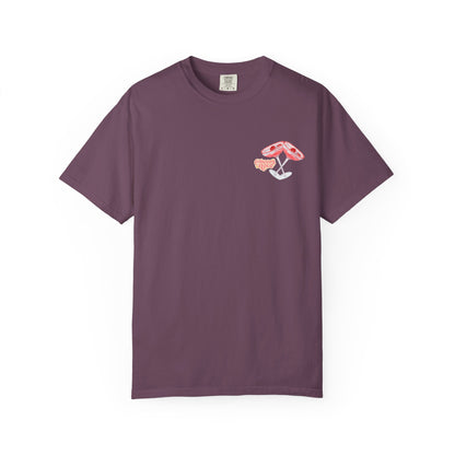 Mushroom Graphic T-Shirt, Cute Summer Tee, Unisex Casual Shirt, Gift for Nature Lovers, Eco-Friendly Fashion, Fun Vintage Style