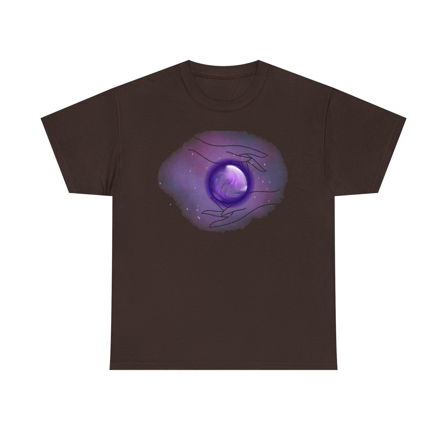 Mystical Hands Graphic Tee, Spiritual Clothing, Astrology Gift, Boho Fashion, Unisex Cotton T-Shirt