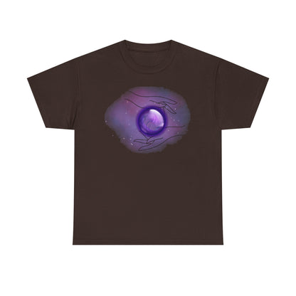 Mystical Hands Graphic Tee, Spiritual Clothing, Astrology Gift, Boho Fashion, Unisex Cotton T-Shirt