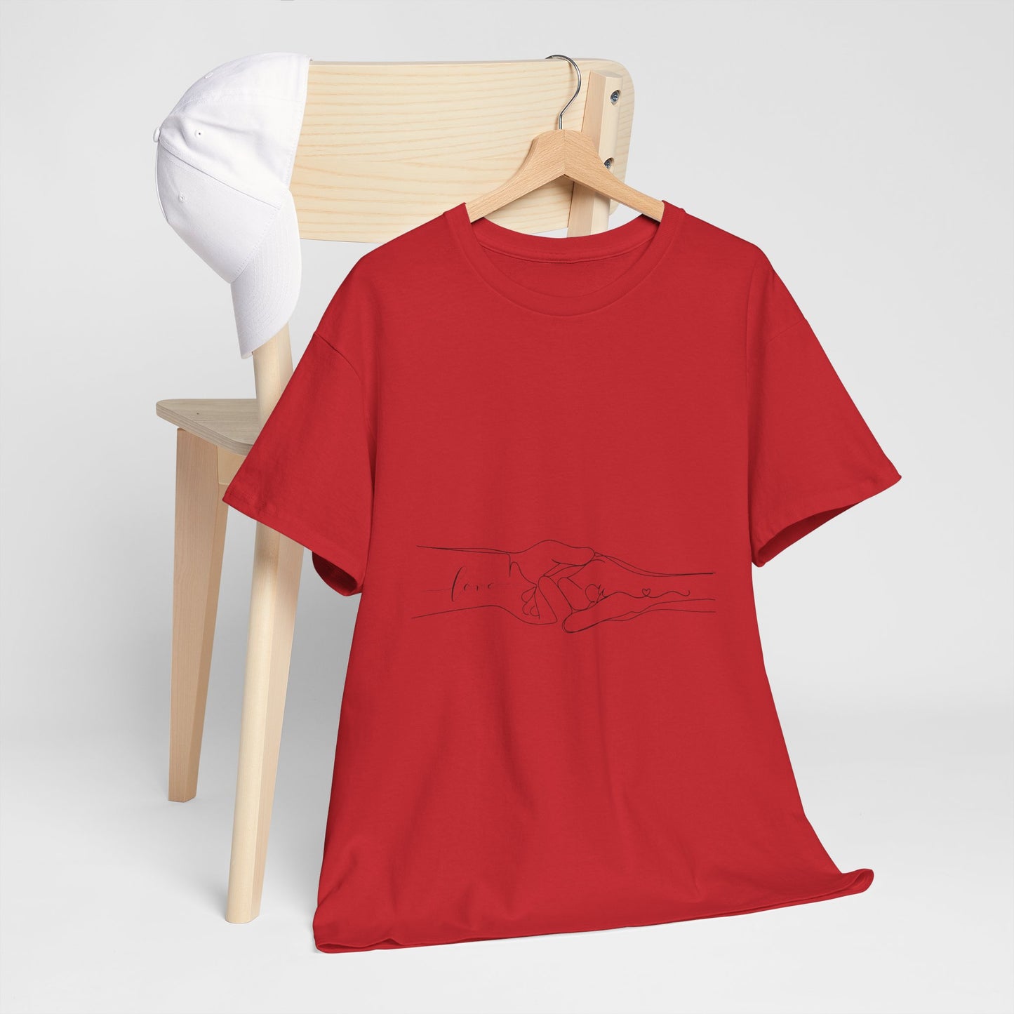 Simple Line Drawings Unisex Heavy Cotton Tee