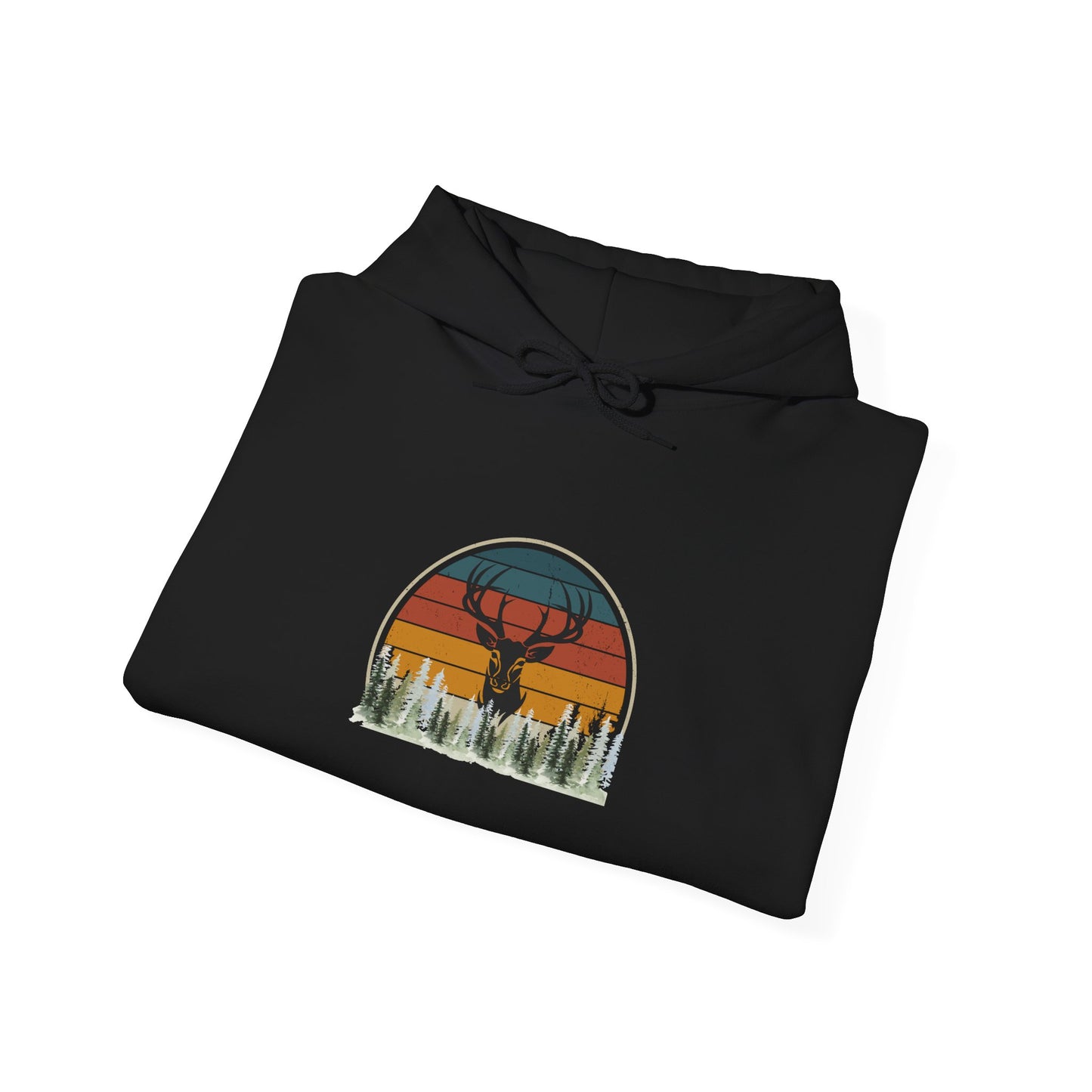 Stylish Unisex Hoodie with Retro Mountain Design, Cozy Apparel, Perfect for Outdoor Lovers, Gifts for Him or Her, Casual Wear