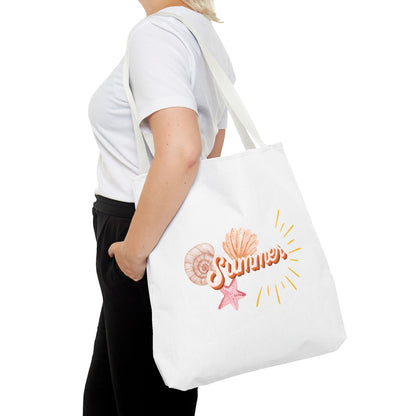 Summer Vibes Tote Bag, Beach Bag, Casual Carryall, Eco-Friendly Tote, Vacation Accessory, Gift for Her