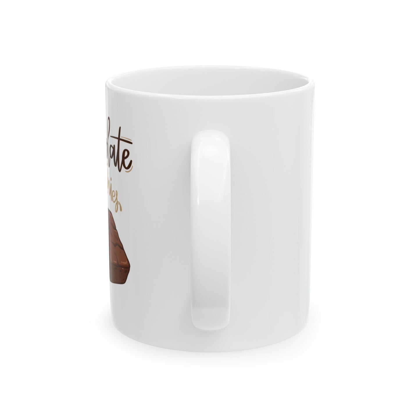 Chocolate Brownies Ceramic Mug - Perfect Gift for Bakers and Dessert Lovers, Coffee Cup, Holiday Gift, Kitchen Decor