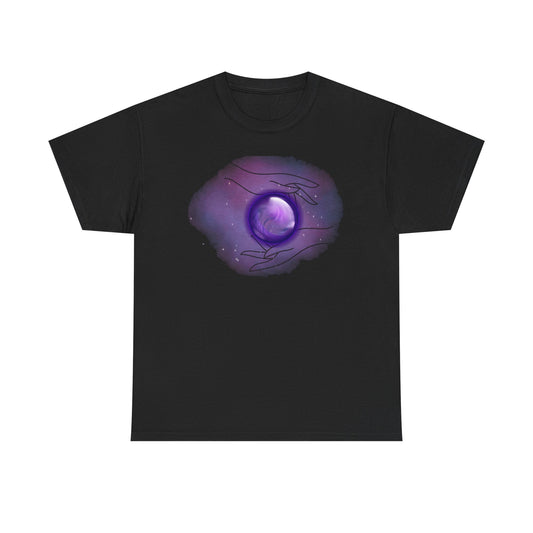 Mystical Hands Graphic Tee, Spiritual Clothing, Astrology Gift, Boho Fashion, Unisex Cotton T-Shirt