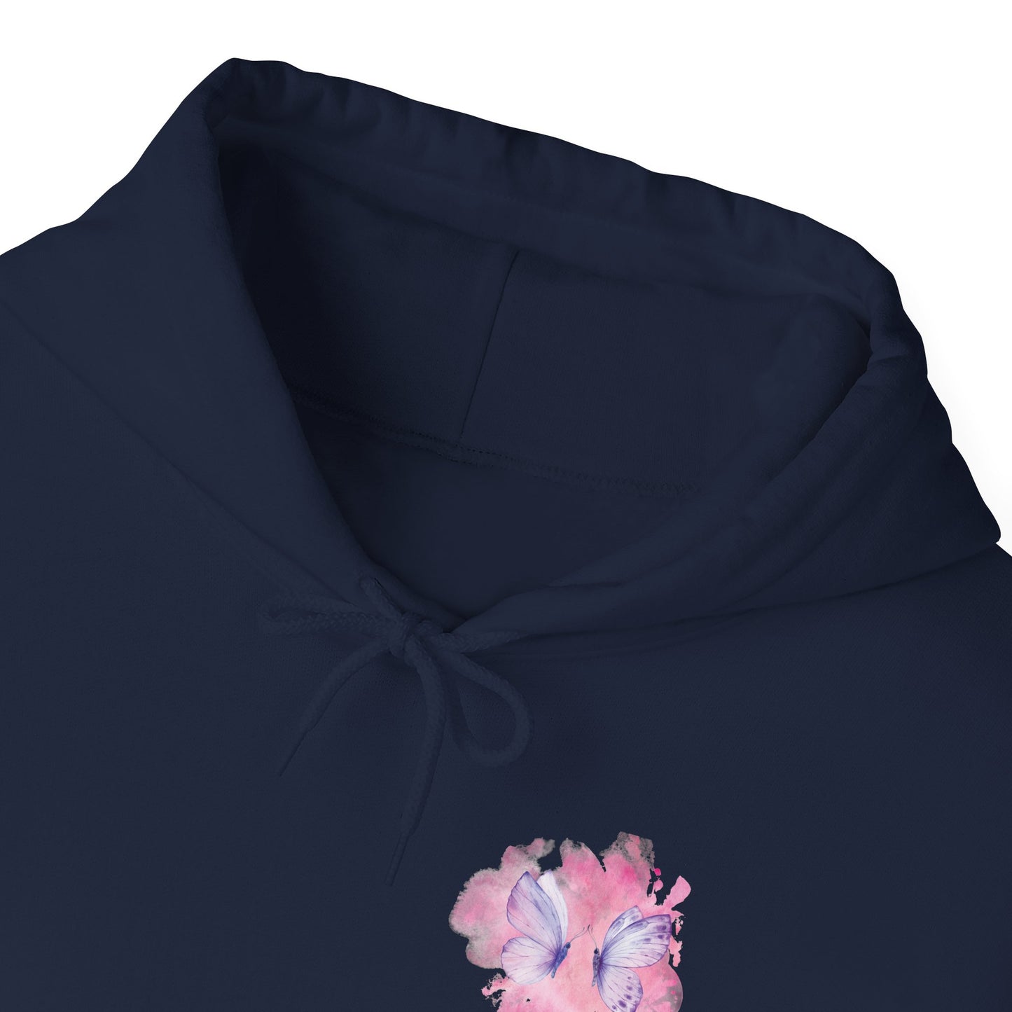 Whimsical Butterfly Sweatshirt - Cozy Hooded Sweatshirt, Pastel Art Apparel, Spring Fashion, Gift for Nature Lovers, Butterfly Lover Gift