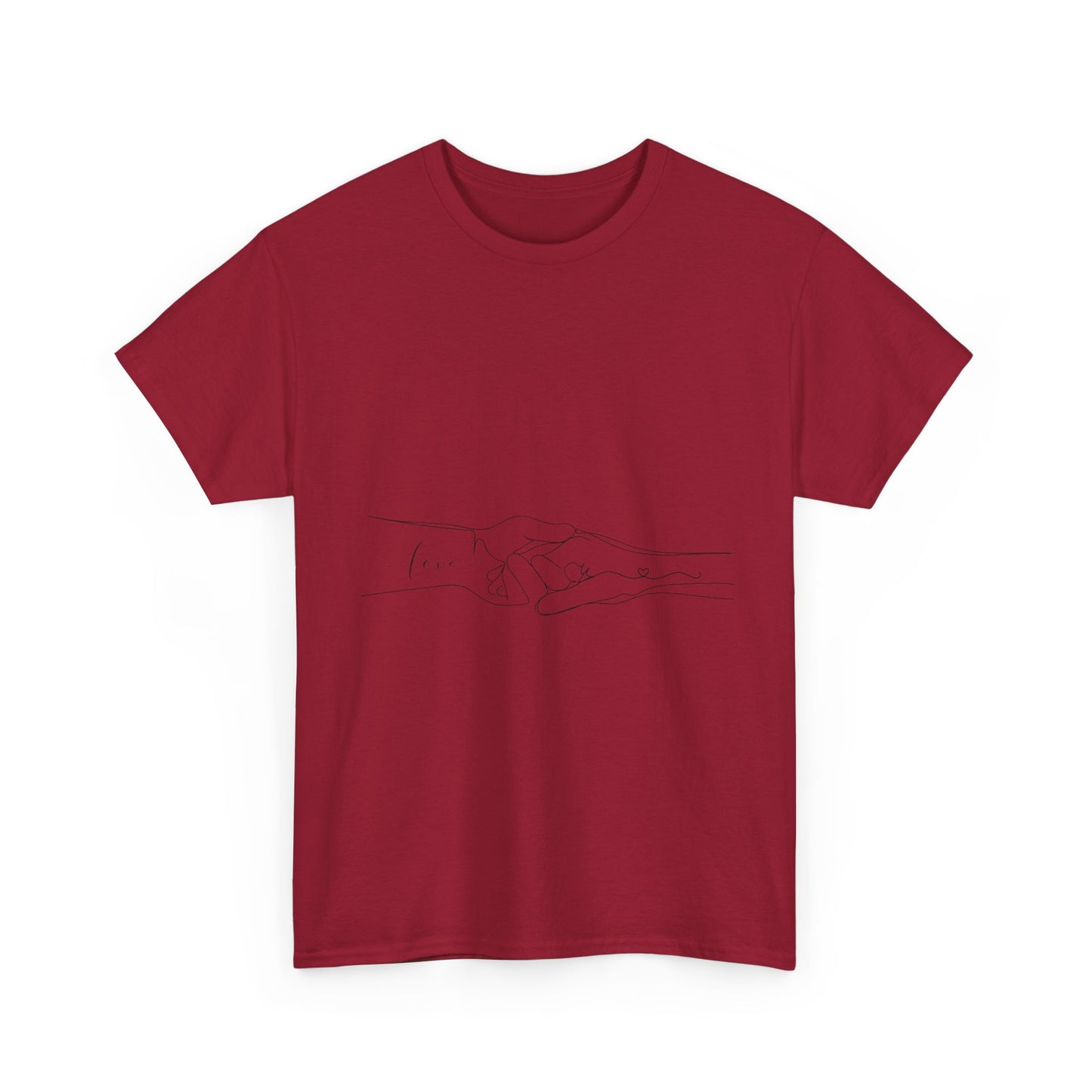 Simple Line Drawings Unisex Heavy Cotton Tee