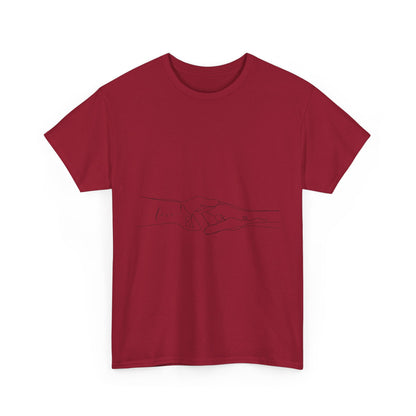 Simple Line Drawings Unisex Heavy Cotton Tee