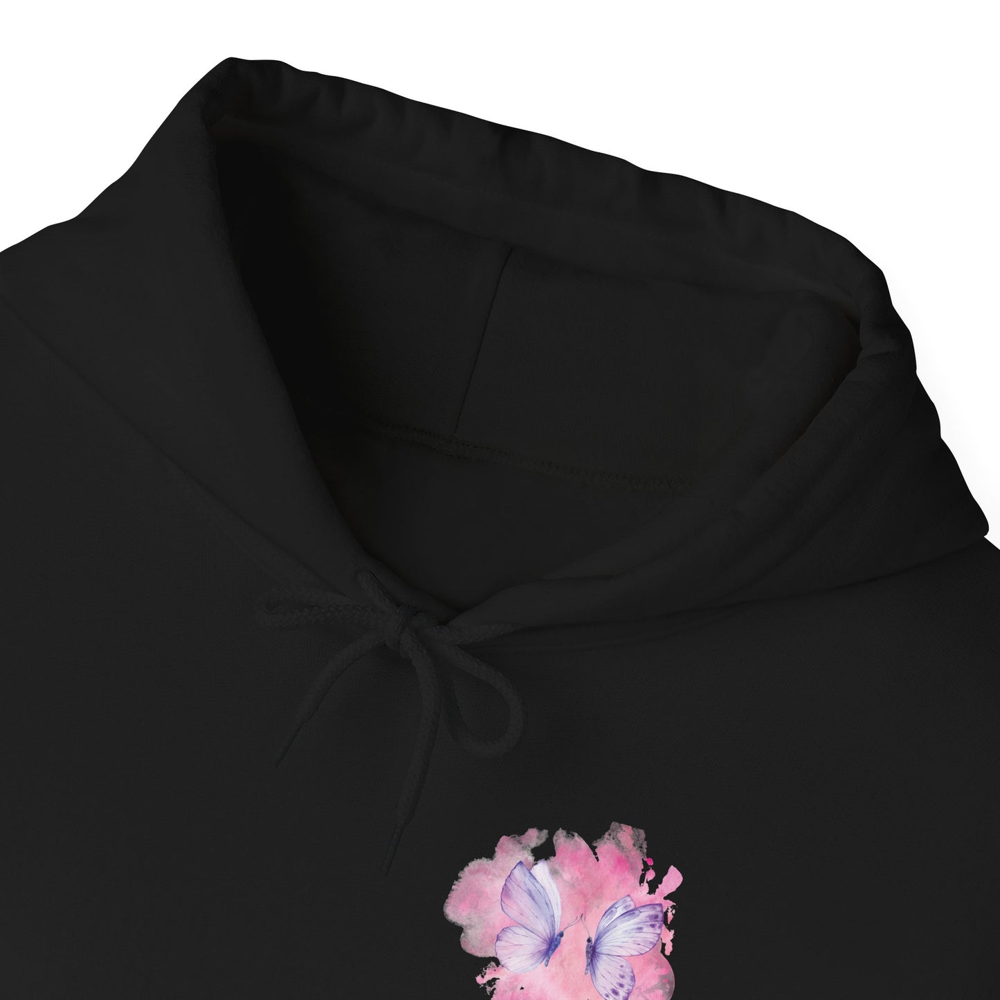 Whimsical Butterfly Sweatshirt - Cozy Hooded Sweatshirt, Pastel Art Apparel, Spring Fashion, Gift for Nature Lovers, Butterfly Lover Gift