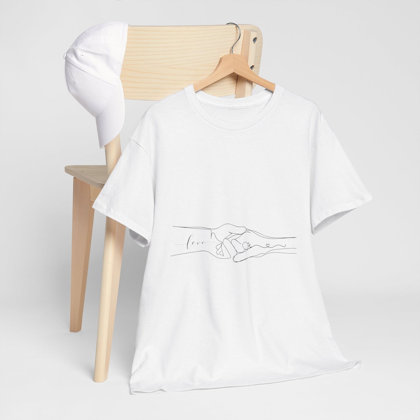 Simple Line Drawings Unisex Heavy Cotton Tee