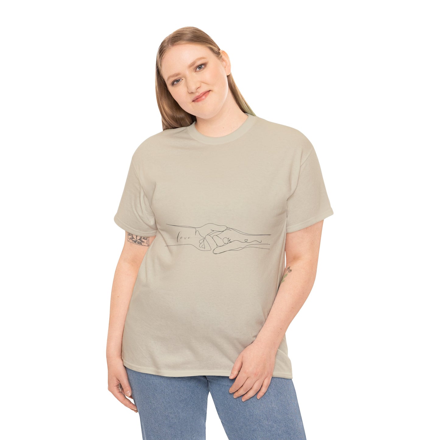Simple Line Drawings Unisex Heavy Cotton Tee
