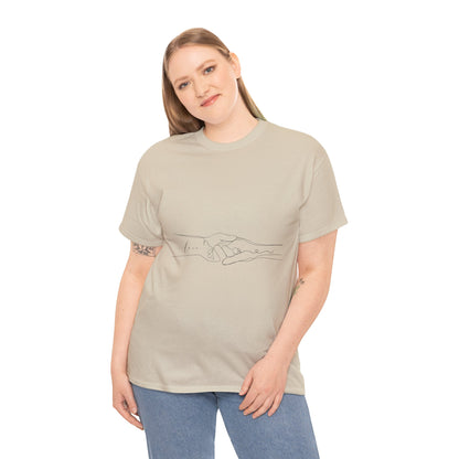 Simple Line Drawings Unisex Heavy Cotton Tee