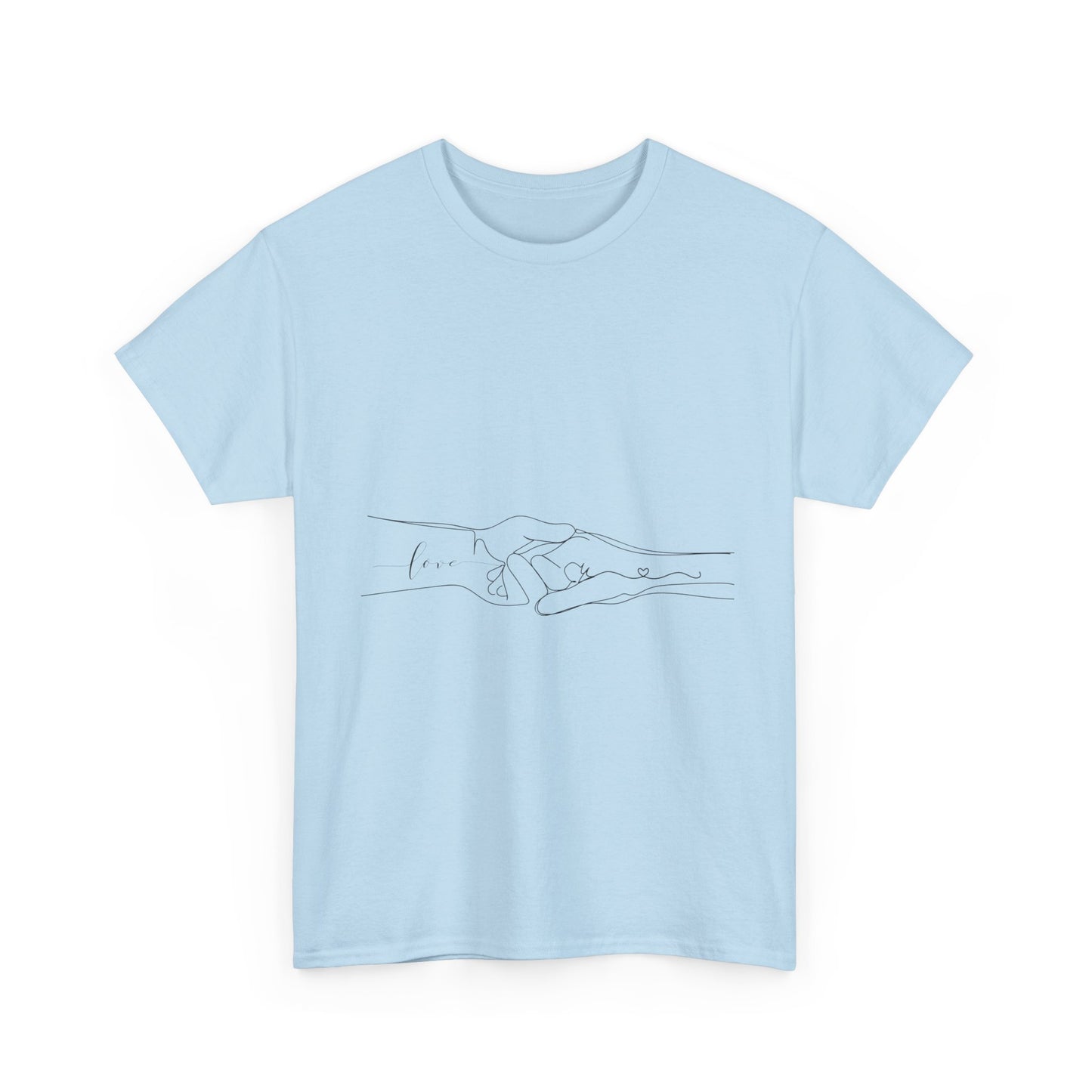Simple Line Drawings Unisex Heavy Cotton Tee