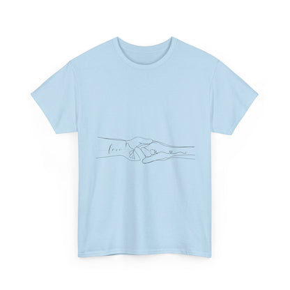 Simple Line Drawings Unisex Heavy Cotton Tee