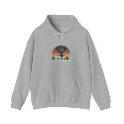 Stylish Unisex Hoodie with Retro Mountain Design, Cozy Apparel, Perfect for Outdoor Lovers, Gifts for Him or Her, Casual Wear