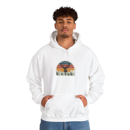 Stylish Unisex Hoodie with Retro Mountain Design, Cozy Apparel, Perfect for Outdoor Lovers, Gifts for Him or Her, Casual Wear