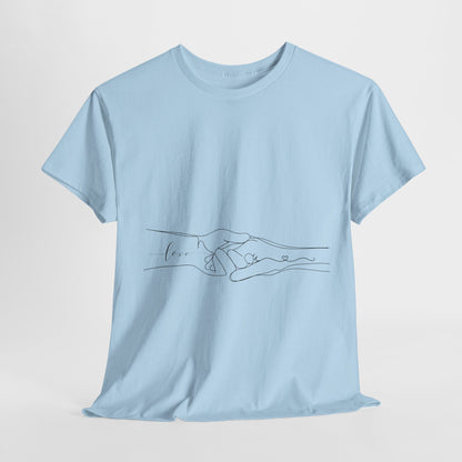 Simple Line Drawings Unisex Heavy Cotton Tee