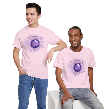 Mystical Hands Graphic Tee, Spiritual Clothing, Astrology Gift, Boho Fashion, Unisex Cotton T-Shirt