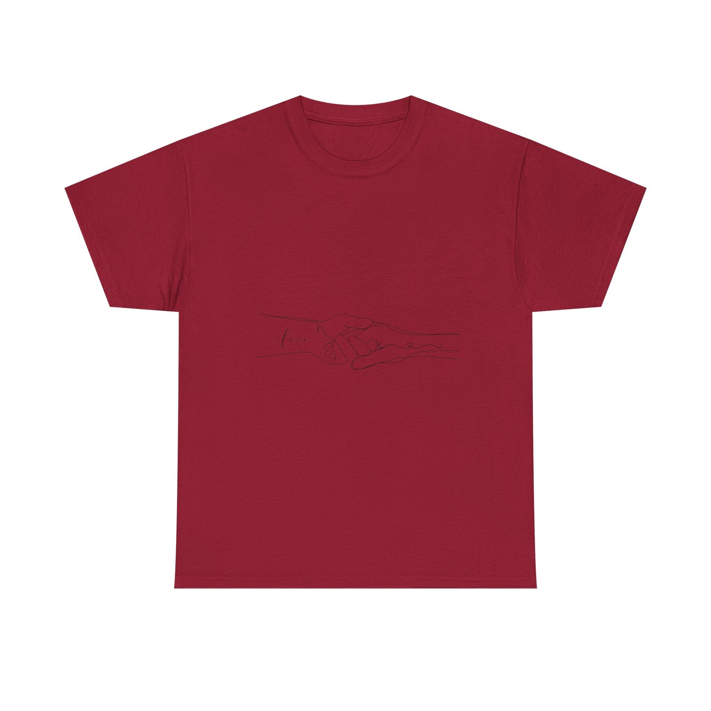 Simple Line Drawings Unisex Heavy Cotton Tee