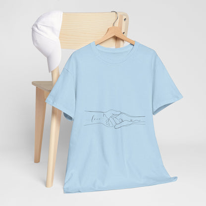 Simple Line Drawings Unisex Heavy Cotton Tee