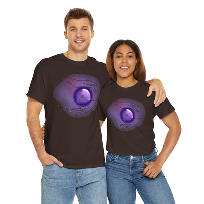 Mystical Hands Graphic Tee, Spiritual Clothing, Astrology Gift, Boho Fashion, Unisex Cotton T-Shirt