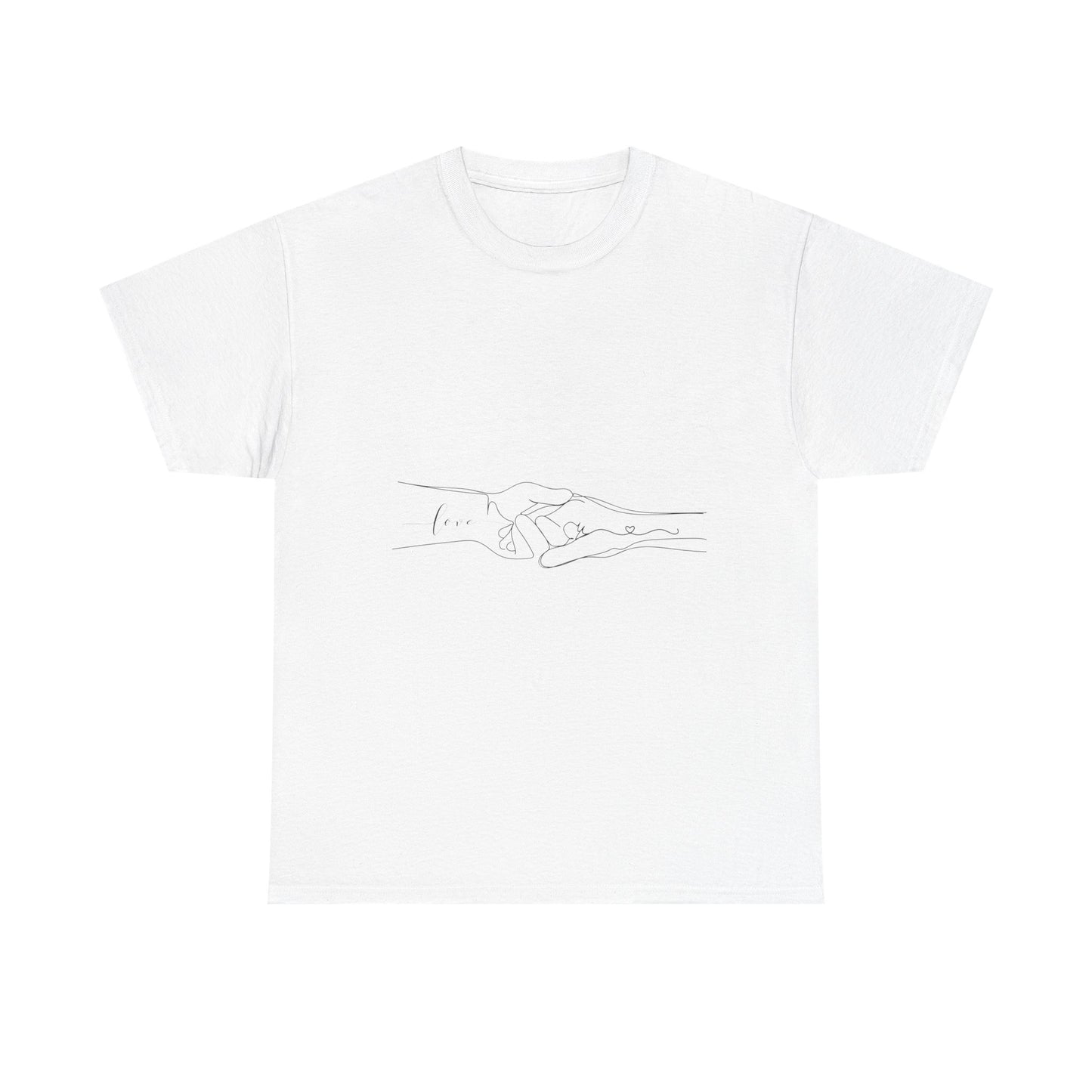 Simple Line Drawings Unisex Heavy Cotton Tee