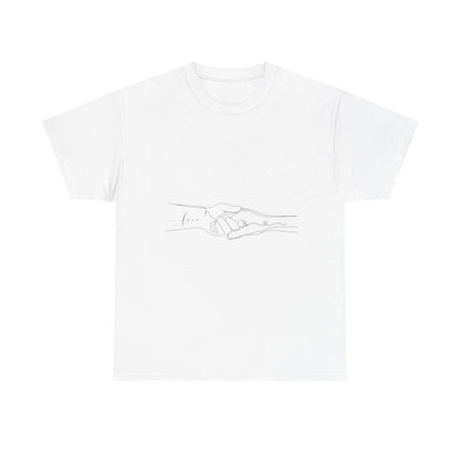 Simple Line Drawings Unisex Heavy Cotton Tee