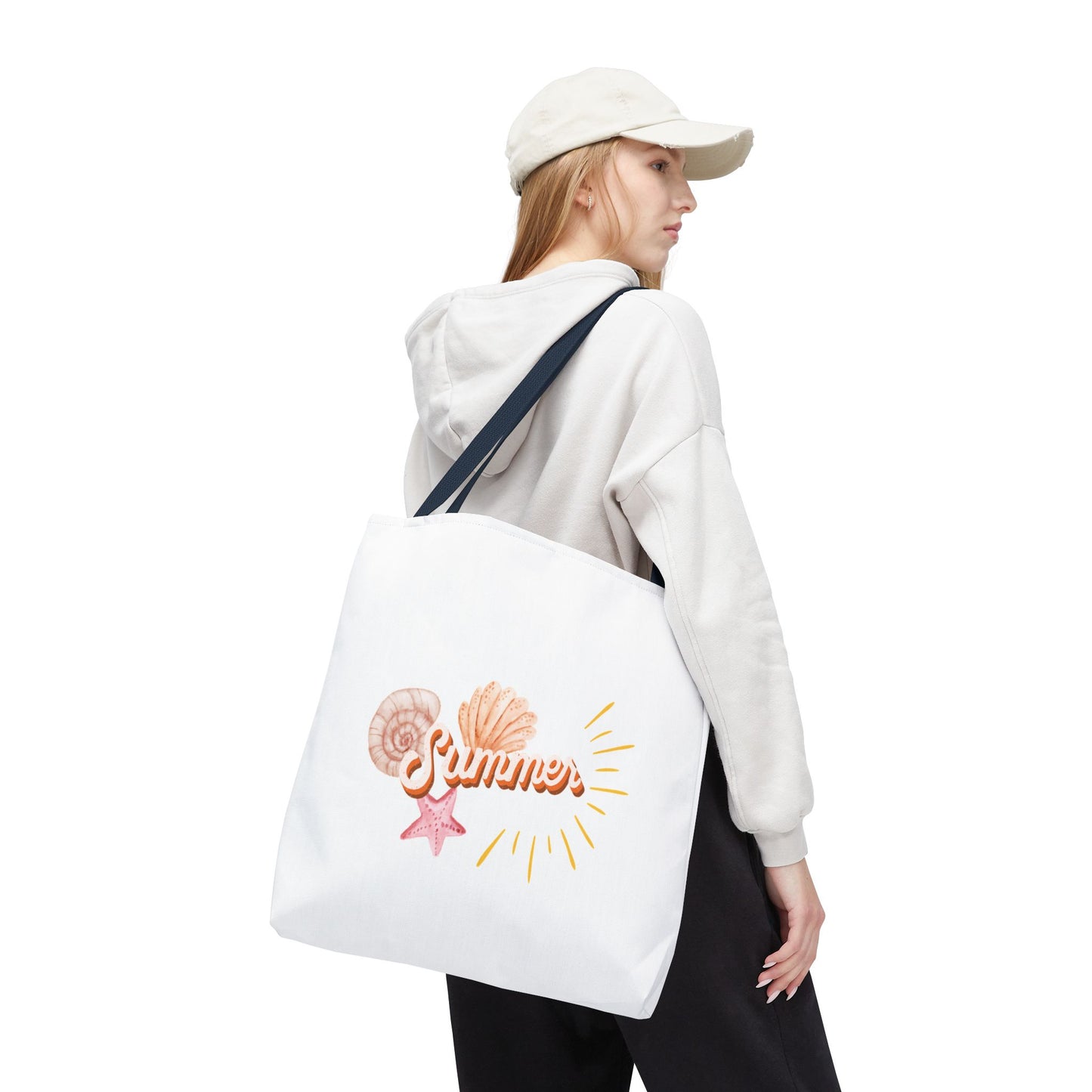 Summer Vibes Tote Bag, Beach Bag, Casual Carryall, Eco-Friendly Tote, Vacation Accessory, Gift for Her